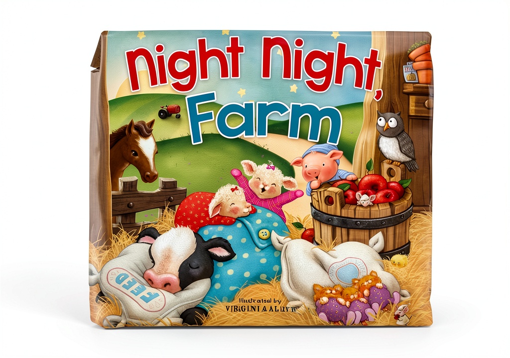 Tommy Nelson Night Night Prayer Book 20‑Page Story Ages 1‑5 displayed on a Kindle beside a wooden night‑stand