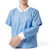 SMS Disposable Lab Coats Niesuga Blue Knee‑Length 50 GSM Sizes-2