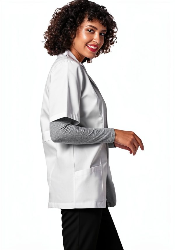 Adar Universal Mens Lab Coats Short Sleeve 31" White 4X-2