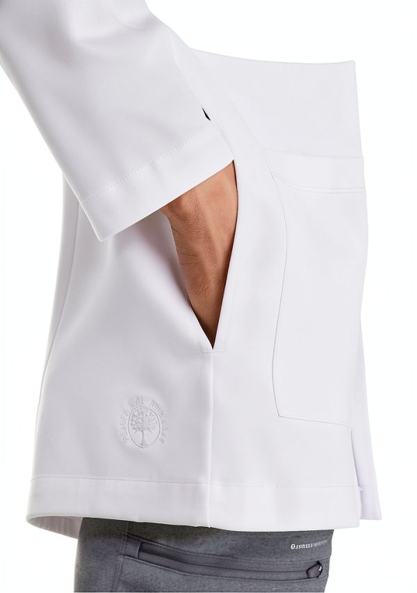 Healing Hands Logan Men’s White Lab Coat with 5 Pockets 360° Stretch-5