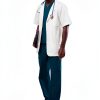 Adar Universal Mens Lab Coats Short Sleeve 31" White 4X-3