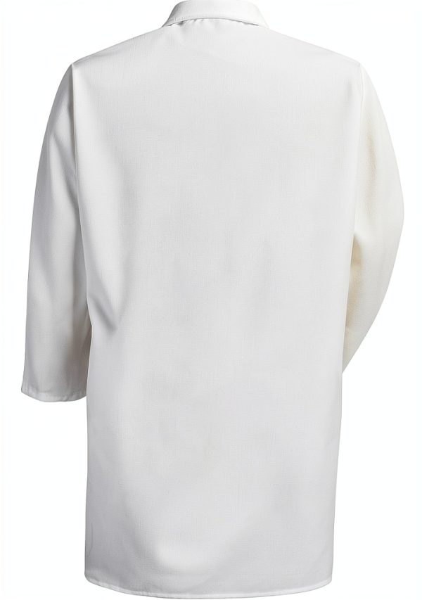 Red Kap Men's Lab Coat KP38 White with Five Snap Closure-1