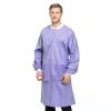 10 Disposable Lab Coats - Durable SMS Knee Length Reusable Lab Coat with Knit Cuffs and Pockets, Unisex | Perfect for Dental, Hospitals, Pharmacies, Labs, Clinics- Purple, Extra Large-3