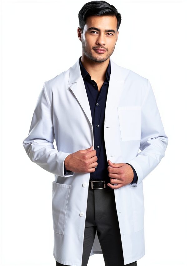 Cherokee Lab Coat Mens Professional Polyester Cotton-0