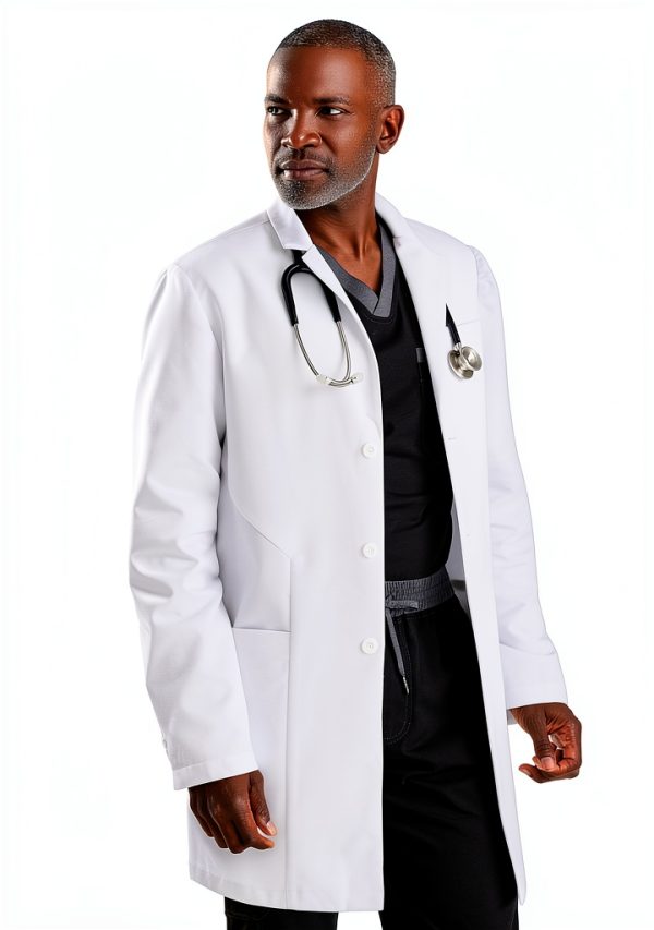 BARCO Grey's Anatomy Scrubs Lab Coat Derek GRC962 White 35-39"-6