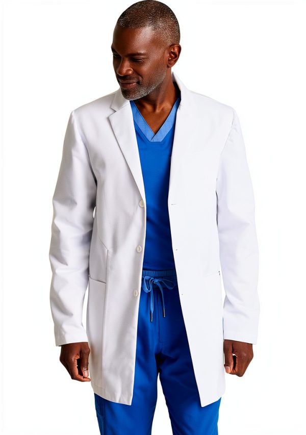 BARCO Grey's Anatomy Scrubs Lab Coat Derek GRC962 White 35-39"-0