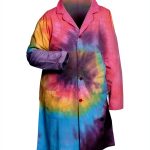 United Scientific LBCTMD Tie Dye Lab Coat, Medium-0