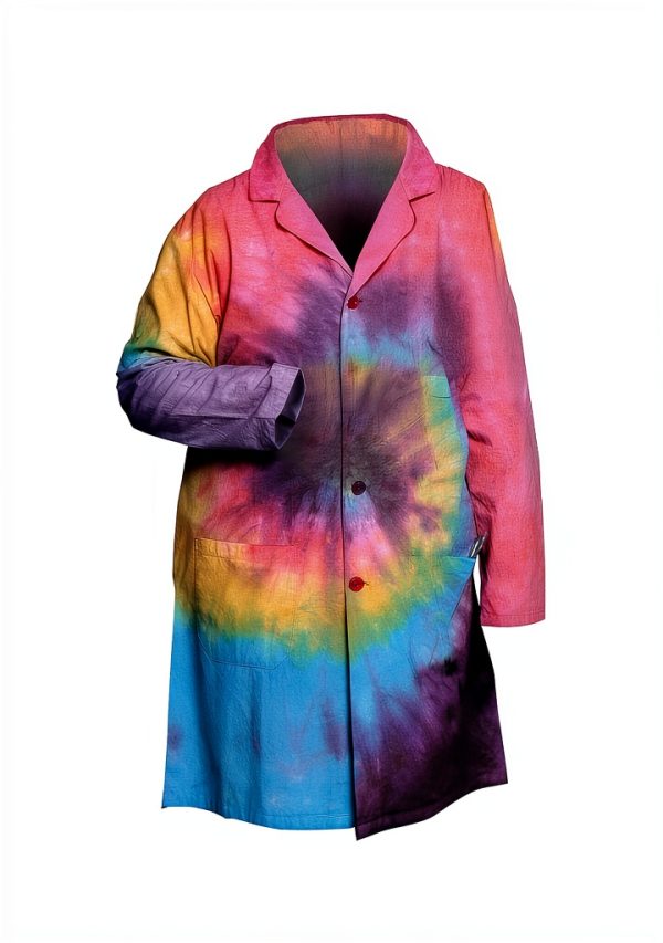 United Scientific LBCTMD Tie Dye Lab Coat, Medium-0