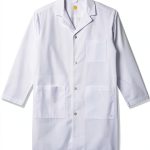 Men's Wonderlab Long Lab Coat White, Pleats, Bottom Vent by WonderWink-0