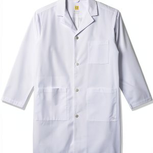 Men's Wonderlab Long Lab Coat White, Pleats, Bottom Vent by WonderWink-0