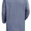 Red Kap Men's Interior Pocket Lab Coat KP18 Light Blue No‑Iron Durable-1