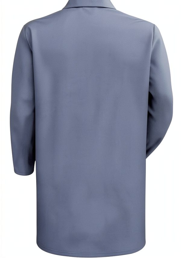 Red Kap Men's Interior Pocket Lab Coat KP18 Light Blue No‑Iron Durable-1