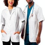 Adar Universal Mens Lab Coats Short Sleeve 31" White 4X-0