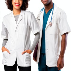 Adar Universal Mens Lab Coats Short Sleeve 31" White 4X-0