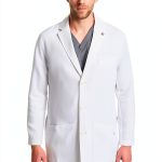 Healing Hands Logan Men’s White Lab Coat with 5 Pockets 360° Stretch-0