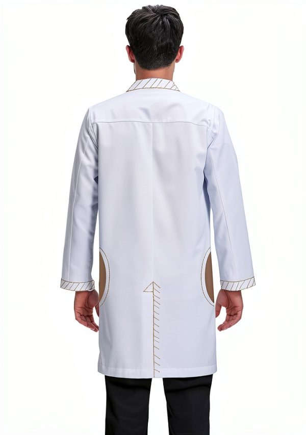 Dr. James Premium Unisex Lab Coat Fit with Phone Tablet Pockets 39"-2