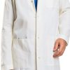 Landau Relaxed Fit Lab Coat for Men 3-Pkt 5-Knot White-4