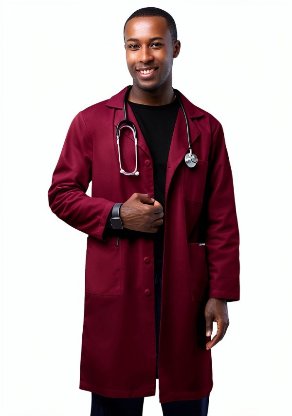 Adar Universal Unisex Lab Coats Classic 39" Lab Coat Hunter Green-0