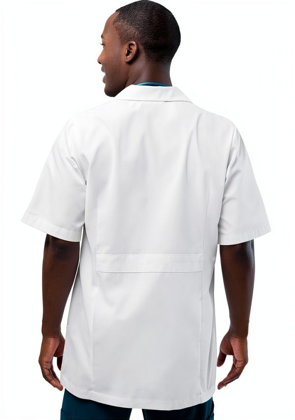 Adar Universal Mens Lab Coats Short Sleeve 31" White 4X-1
