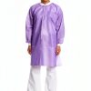 10 Disposable Lab Coats - Durable SMS Knee Length Reusable Lab Coat with Knit Cuffs and Pockets, Unisex | Perfect for Dental, Hospitals, Pharmacies, Labs, Clinics- Purple, Extra Large-7