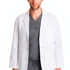 Healing Hands Medical Lab Coat Leo White Coat with 5 Pockets, Soft & 2-Way Stretch Fabric 5150-0