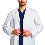 Cherokee Men's Lab Coat 30" White Consultation Durable Stretch CK401-0
