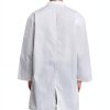 Greenour Professional Lab Coat for Men Long Sleeve Doctor Uniform with 3 Pockets Laboratory Jacket (White)-7