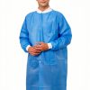 Greenour Disposable Lab Coat SMS with Pockets Fluid Resistant-3