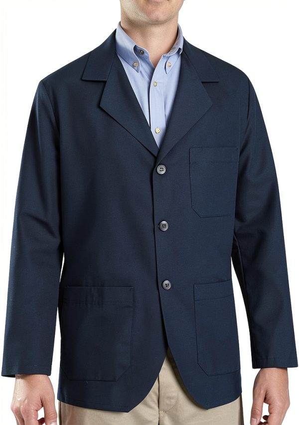 Red Kap Men's Lapel Counter Coat-0