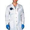 Lab Coat Genius Lab Gear Men's 6-Pocket 100% Cotton White-0