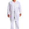 Dickies Lab Coat 40in Unisex White with 3 Pockets - Model 83403-5