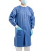 JMU Disposable Lab Coat 10-100 Pack Knee Length with Knit Cuff, Blue-2
