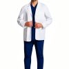 Cherokee Men's Lab Coat 30" White Consultation Durable Stretch CK401-6