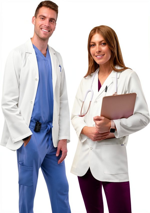 Adar Universal Unisex Lab Coats - Classic 31" Consultation Lab Coat-0