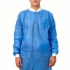 Greenour Disposable Lab Coat SMS with Pockets Fluid Resistant-1