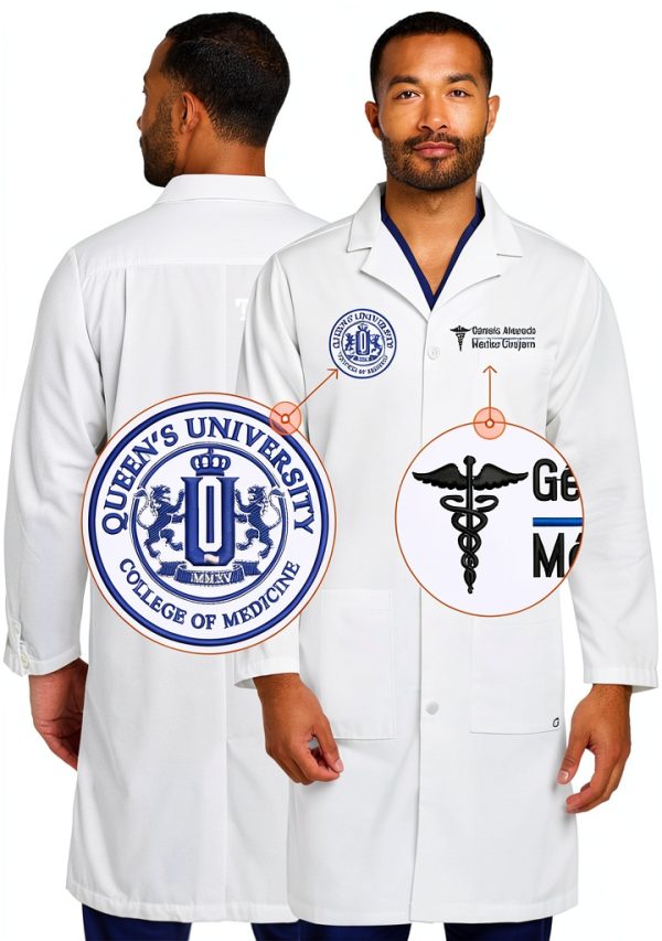 Personalized Embroidered Lab Coat Unisex Multiple Sizes Custom Name-2