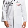 Personalized Embroidered Lab Coat Unisex Multiple Sizes Custom Name-0