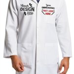 Personalized Embroidered Lab Coat Unisex Multiple Sizes Custom Name-0