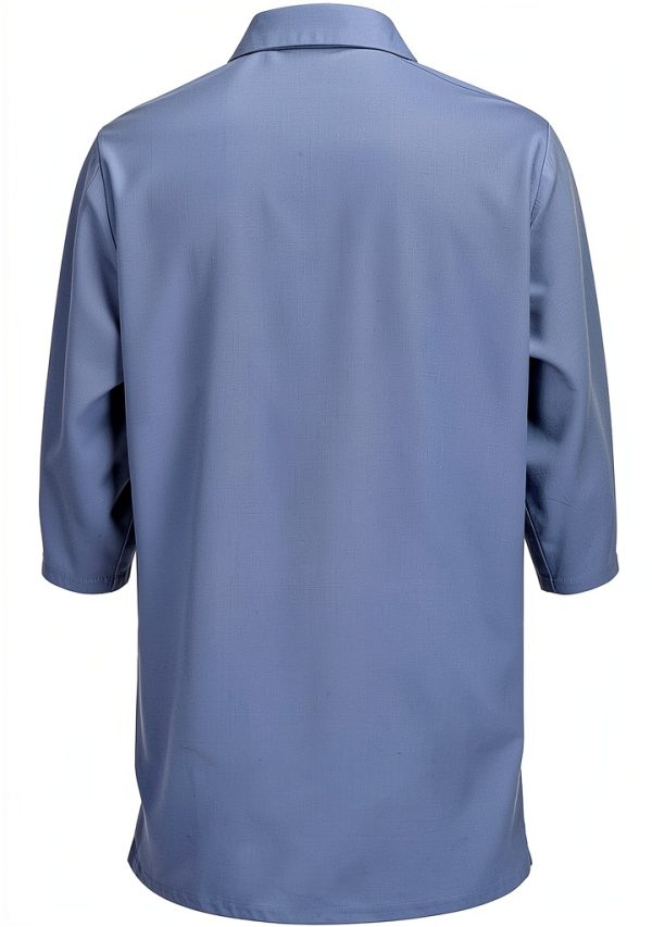Red Kap Men's Lab Coat with Pockets Light Blue and White Various Sizes-1