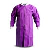 JMU Disposable Lab Coat 10-100 Pack Knee Length with Knit Cuff, Blue-5