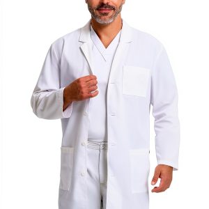 Dickies Lab Coat 40in Unisex White with 3 Pockets - Model 83403-0