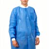 Greenour Disposable Lab Coat SMS with Pockets Fluid Resistant-2