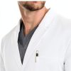 Healing Hands Medical Lab Coat Leo White Coat with 5 Pockets, Soft & 2-Way Stretch Fabric 5150-4