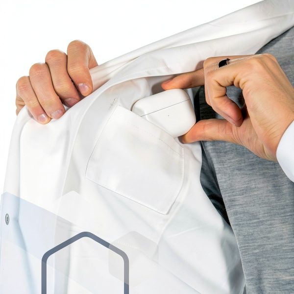 Lab Coat Genius Lab Gear Men's 6-Pocket 100% Cotton White-7
