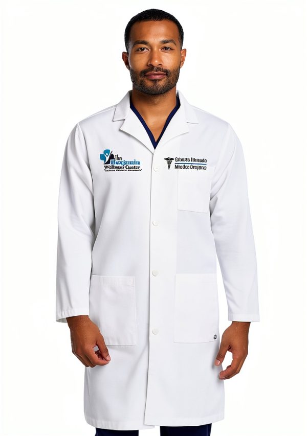 Personalized Embroidered Lab Coat Unisex Multiple Sizes Custom Name-8