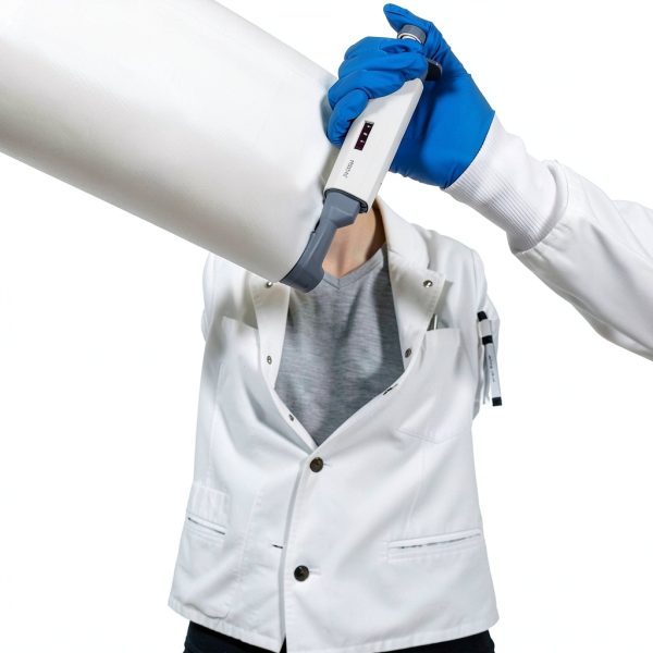 Lab Coat Genius Lab Gear Men's 6-Pocket 100% Cotton White-2