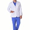Healing Hands Medical Lab Coat Leo White Coat with 5 Pockets, Soft & 2-Way Stretch Fabric 5150-5