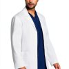 Cherokee Men's Lab Coat 30" White Consultation Durable Stretch CK401-5